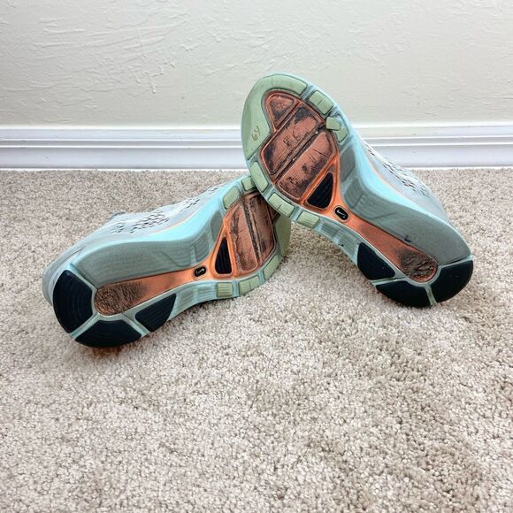 Nike Women’s Lunarglide+ 5 Running Shoes - Gray/Orange - Picture 6 of 6